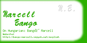 marcell bango business card